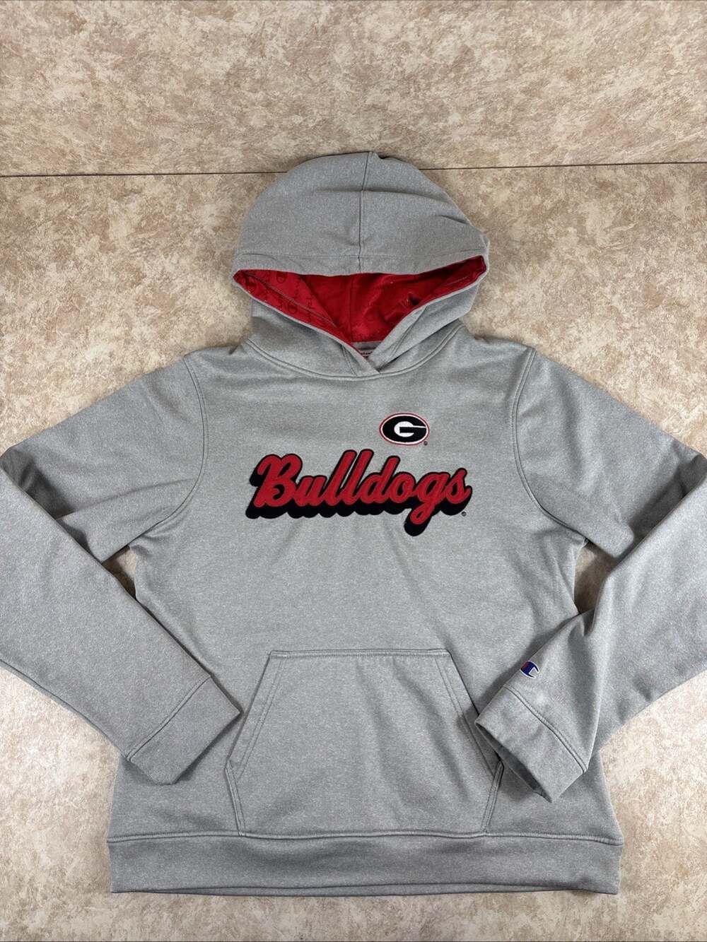 Champion Georgia Bulldogs Hoodie Youth Large Pullover College Football NCAA